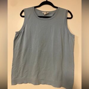 Pendleton blue knit tank top